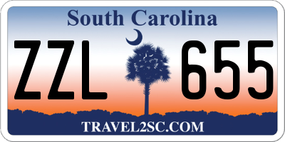SC license plate ZZL655