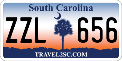 SC license plate ZZL656