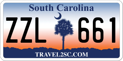 SC license plate ZZL661
