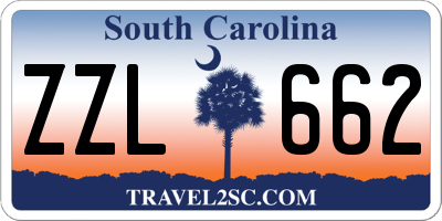 SC license plate ZZL662