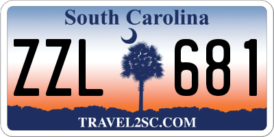 SC license plate ZZL681