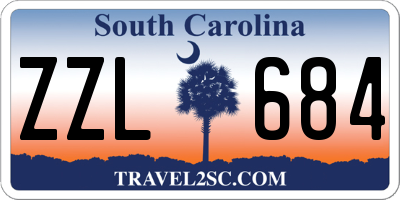 SC license plate ZZL684