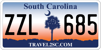 SC license plate ZZL685