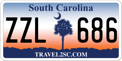SC license plate ZZL686
