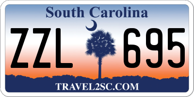 SC license plate ZZL695