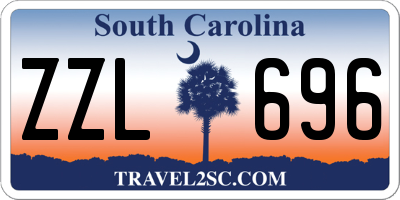 SC license plate ZZL696