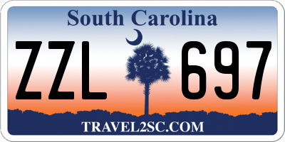 SC license plate ZZL697