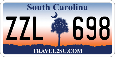 SC license plate ZZL698