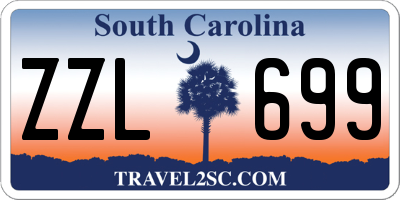 SC license plate ZZL699