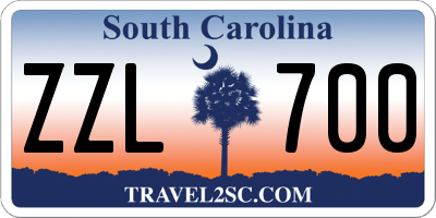 SC license plate ZZL700