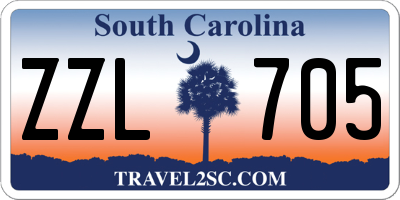 SC license plate ZZL705