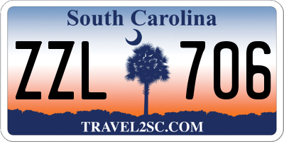 SC license plate ZZL706