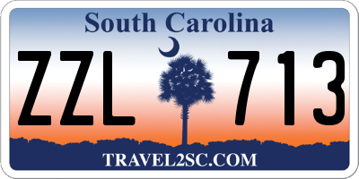SC license plate ZZL713