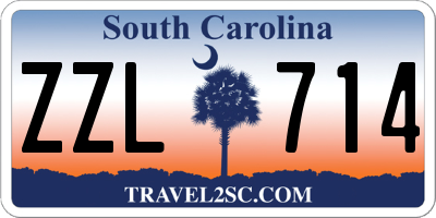 SC license plate ZZL714