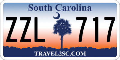SC license plate ZZL717