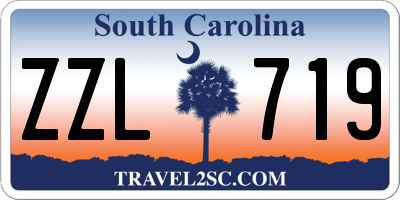 SC license plate ZZL719