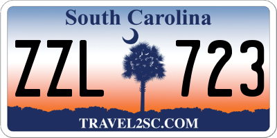 SC license plate ZZL723