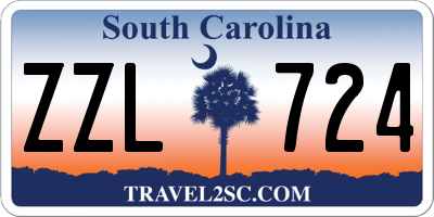 SC license plate ZZL724