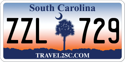 SC license plate ZZL729