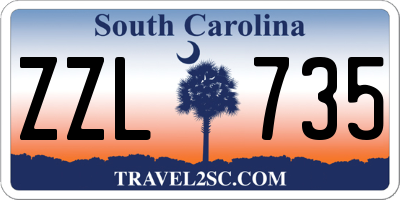 SC license plate ZZL735