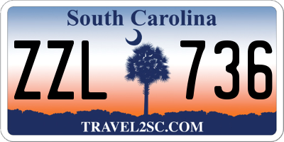 SC license plate ZZL736