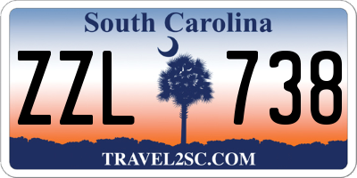 SC license plate ZZL738