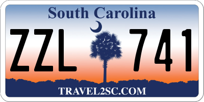 SC license plate ZZL741