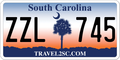 SC license plate ZZL745