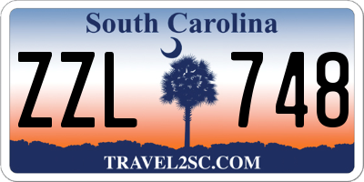 SC license plate ZZL748