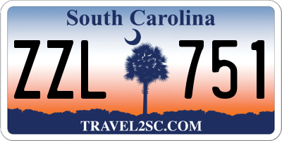 SC license plate ZZL751