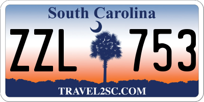 SC license plate ZZL753