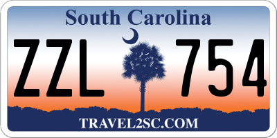 SC license plate ZZL754