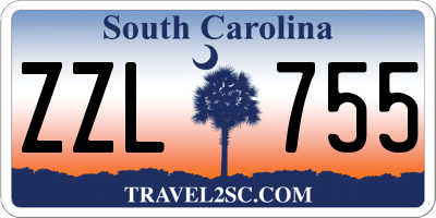 SC license plate ZZL755