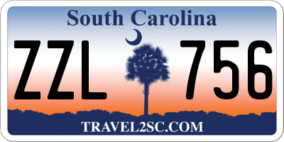 SC license plate ZZL756