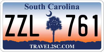 SC license plate ZZL761