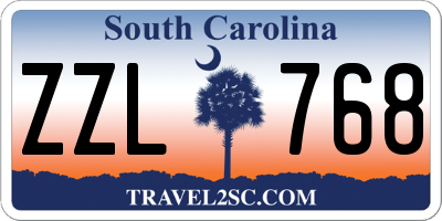 SC license plate ZZL768