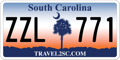 SC license plate ZZL771