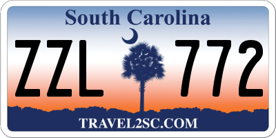 SC license plate ZZL772