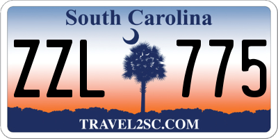SC license plate ZZL775