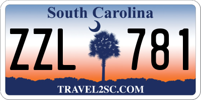 SC license plate ZZL781