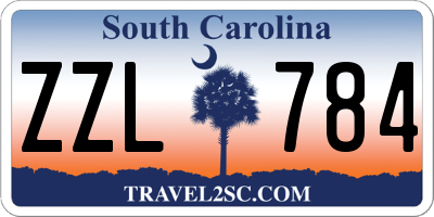 SC license plate ZZL784