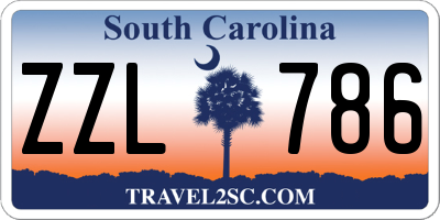 SC license plate ZZL786