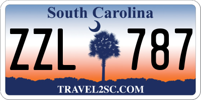 SC license plate ZZL787