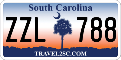 SC license plate ZZL788