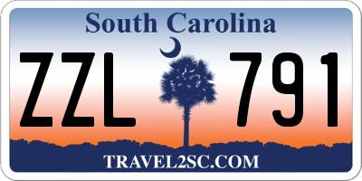 SC license plate ZZL791