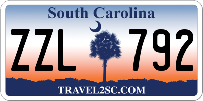 SC license plate ZZL792