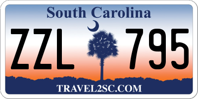 SC license plate ZZL795