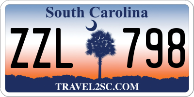 SC license plate ZZL798