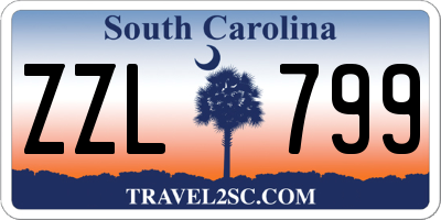 SC license plate ZZL799