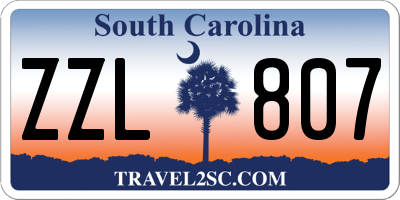SC license plate ZZL807